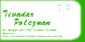 tivadar polczman business card